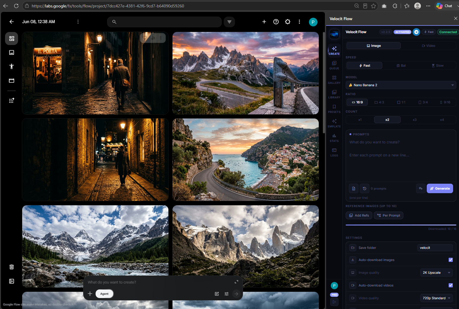 Velocit Flow extension preview
